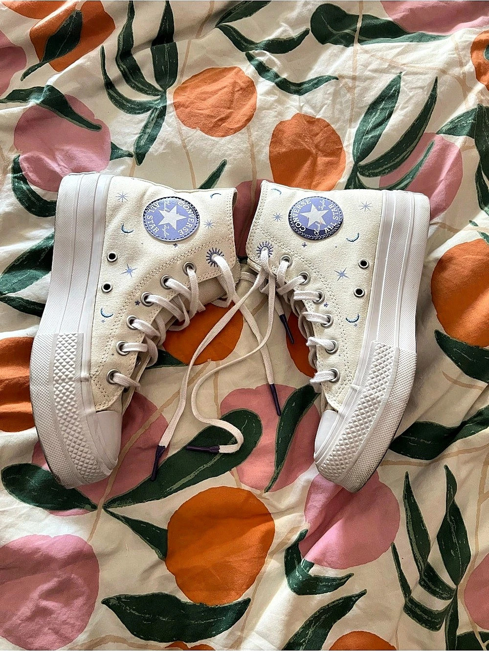 Converse Chuck Taylor All Star Lift Platform Celestial High Top White & Purple U